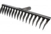 Картинка анонса товара «5873 грабли/витые/16 зубьев/рельсовая сталь/клепаные/»