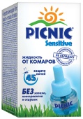 Picnic Sensitive жидкость от комаров 45 ночей 30мл (Арнест)