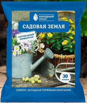 Детальная картинка товара «грунт садовая земля 30л народный грунт»