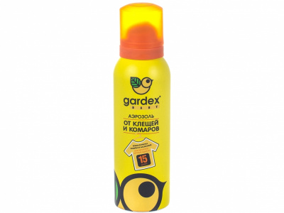 Gardex baby аэрозоль от клещей и комаров на одежду 100мл