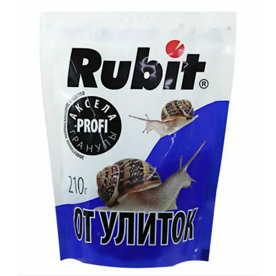 Детальная картинка товара «аксела гранулы от улиток и слизней 210г rubit»