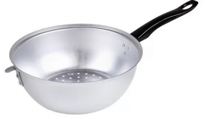 Дуршлак алюмин.с платс.ручкой