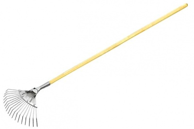 61780 Грабли веерные  (круглый зуб) оцинк.  с/ч