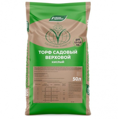 Детальная картинка товара «торф кислый верховой 50л буй»