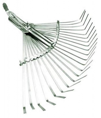 Грабли веерные пластинчатые раздвижные 22 зуба б/ч 9203