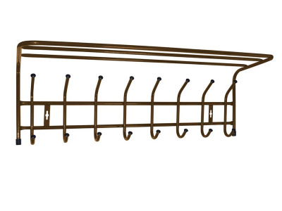 Вешалка настен. с полкой 8 крючков ВП 8 Медь