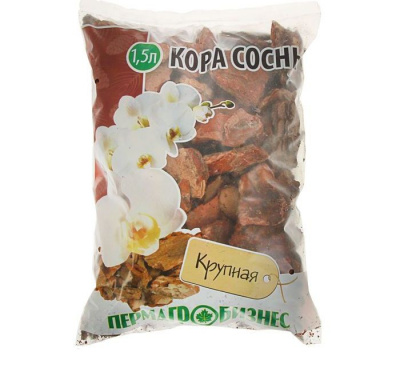 Добавка в почву Кора сосны крупная 1,5л