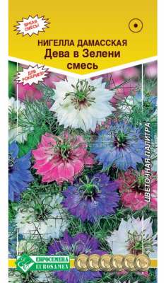 Детальная картинка товара «нигелла дамасская дева в зелени смесь (0,1г) "евросемена"»