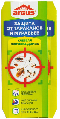 Детальная картинка товара « ловушка клеевая  от тараканов/муравьев/argus/»