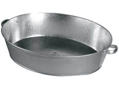 Таз оцинкованый 27л овальный
