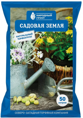 Детальная картинка товара «грунт садовая земля народный грунт 50л»