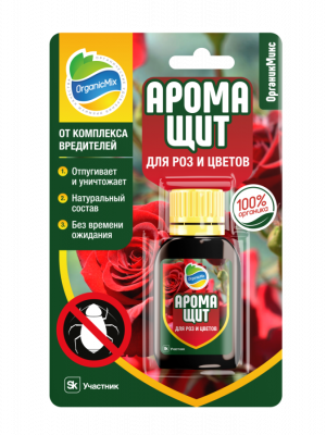 Детальная картинка товара «органик микс аромащит для роз и цветов от вредителей, 30мл»