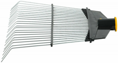 Детальная картинка товара «99658 грабли веерные провол, 22 зуб,на пласт,основе, б/ч»