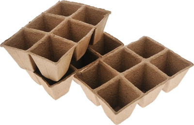 Детальная картинка товара «1054778 торфяные горшки квадрат/90*90*18шт/»