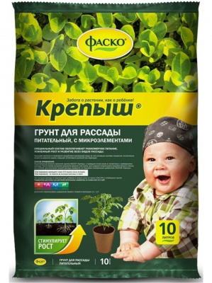 Грунт для рассады Крепыш 10л Фаск