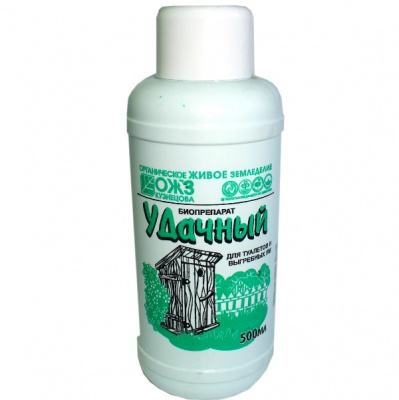 Удачный - биопрепарат для туалетов 0,5л Удачный - биопрепарат для туалетов 0,5л