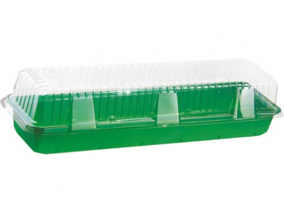 Мини-Парник д/рассады 15*58*6 см с кр. под 3кассеты